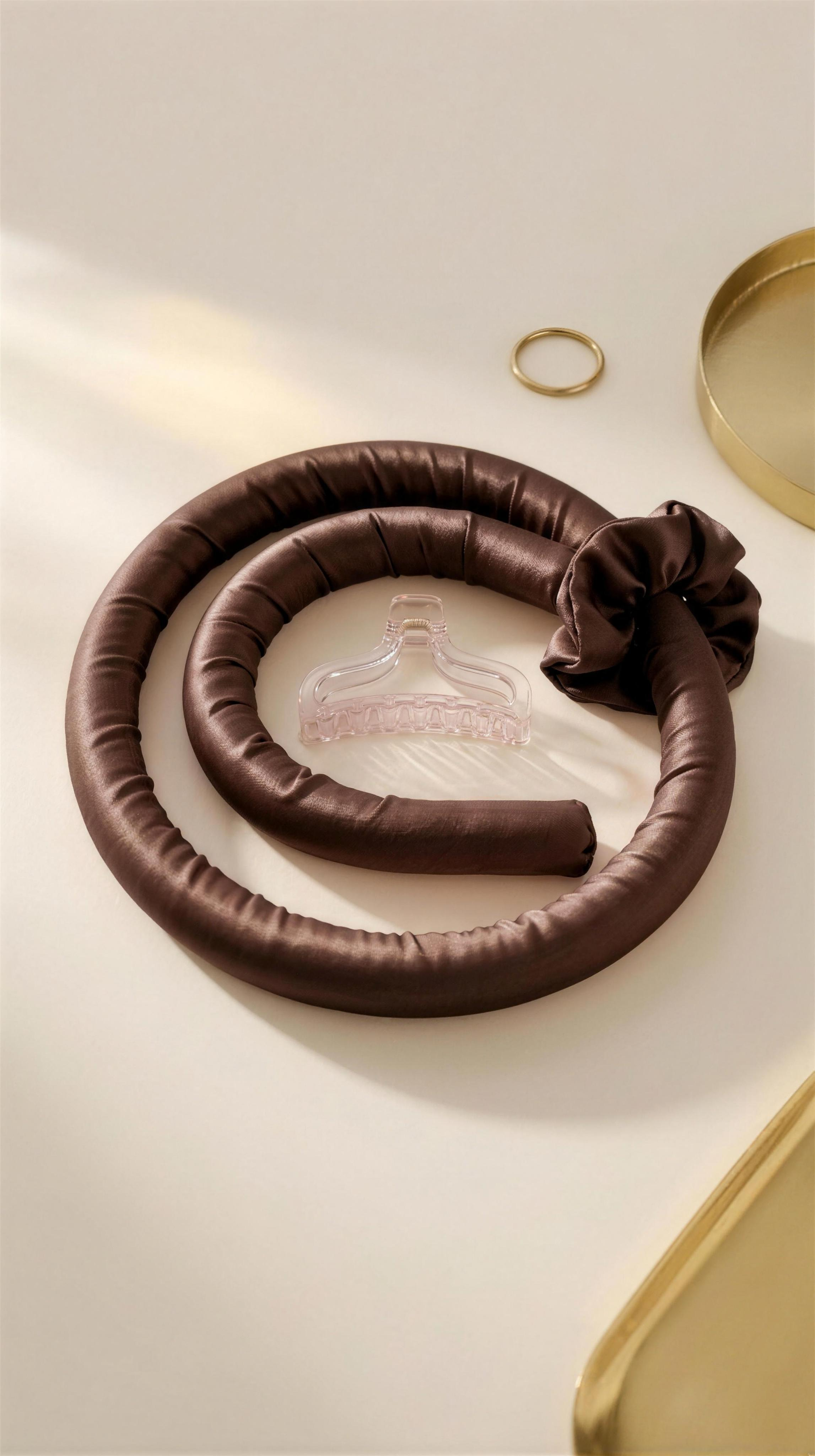 Overnight Curl Set satin heatless curler